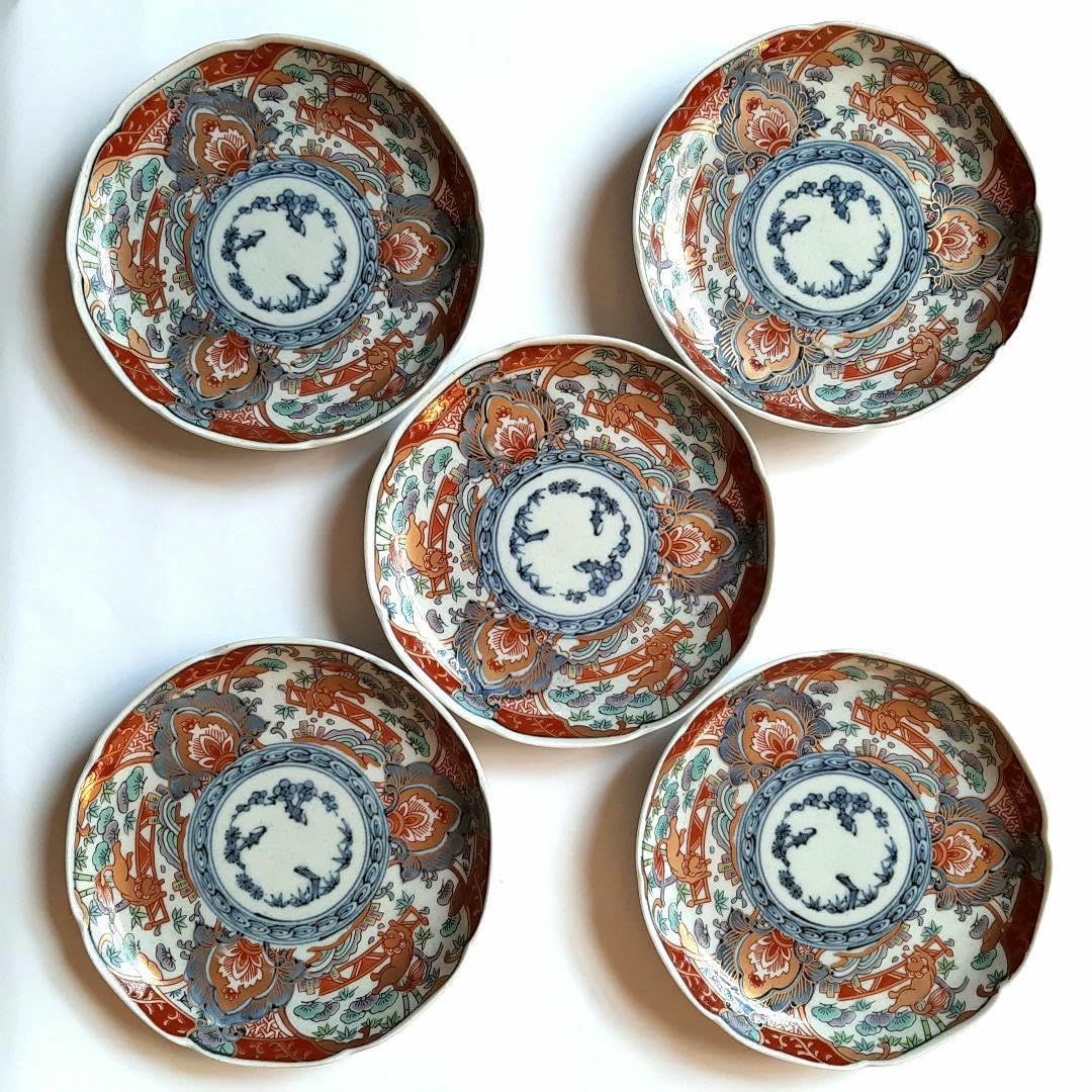 龍峯窯　お皿 ５枚セット 龍峰窯 三洋陶器（株） 小皿 陶器皿 5枚セット 銘々皿 取り皿三